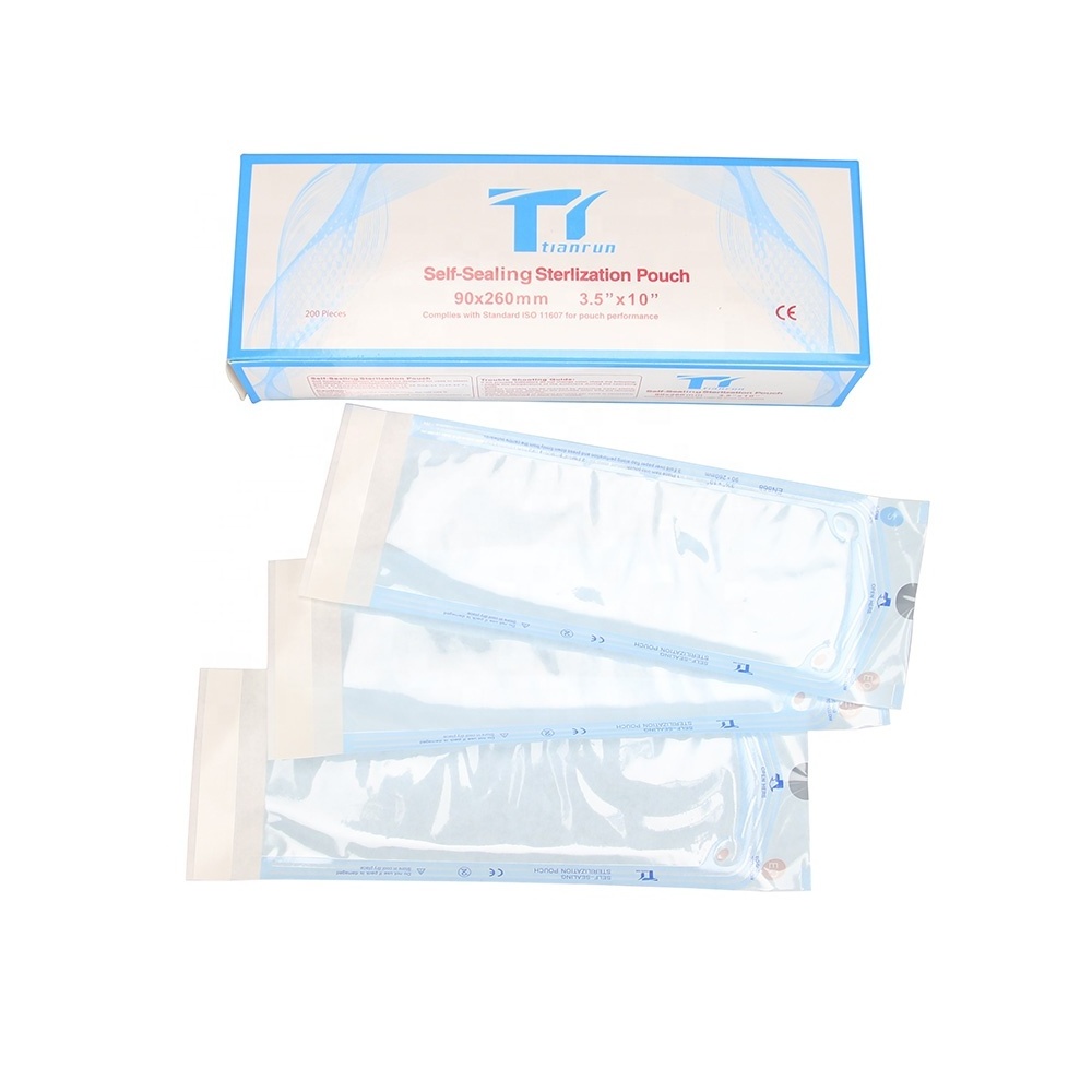 High Quality  Compound film dry heat Sterilization Pouch according to ISO13485 standard for Medical ETO