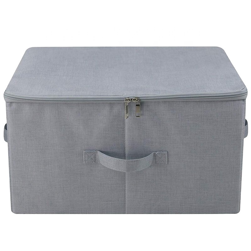 Canvas Storage Bag Soft Breathable Closet Organizer For Beddings  Comforters Pillows Blankets Clothes