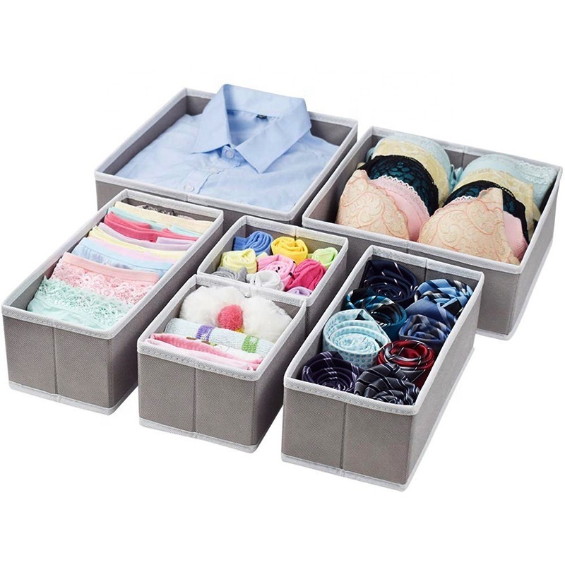 kids clothes storage box toy storage bin box cube foldable organizer Non-Woven Fabric Bins with Double Handles Closet Organizer