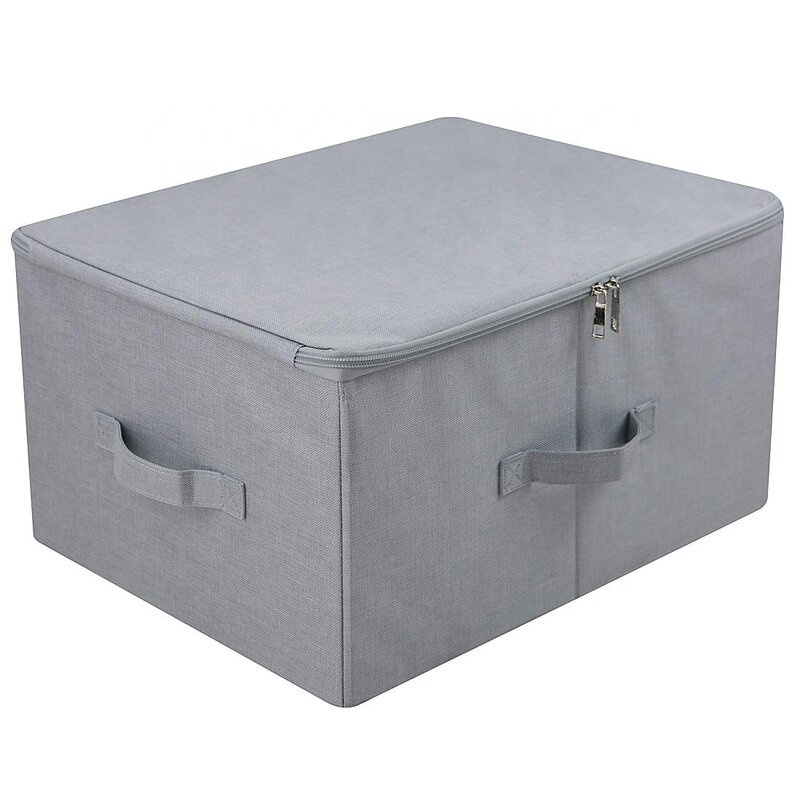 Canvas Storage Bag Soft Breathable Closet Organizer For Beddings  Comforters Pillows Blankets Clothes