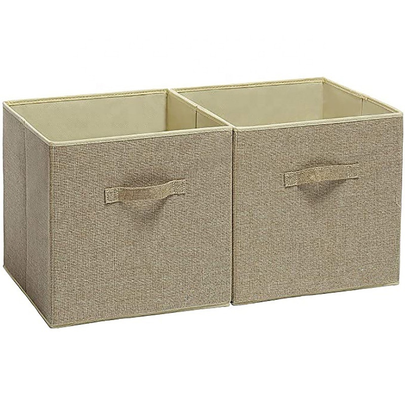 Collapsible linen Storage Bin organize your living space closet organizer storage cube Storage Bins Set for Home & Office