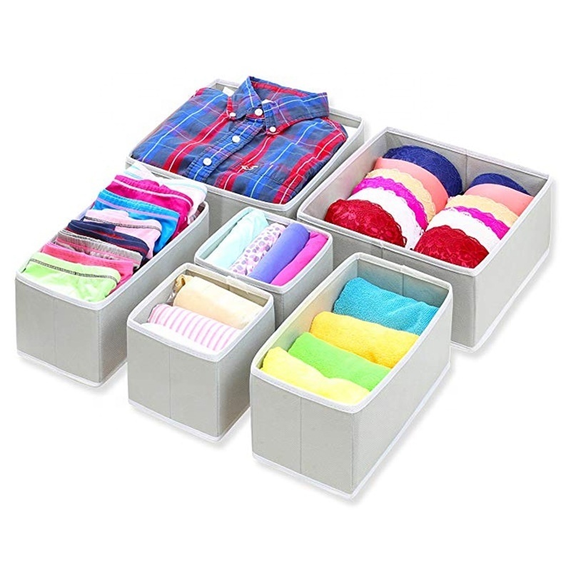 kids clothes storage box toy storage bin box cube foldable organizer Non-Woven Fabric Bins with Double Handles Closet Organizer