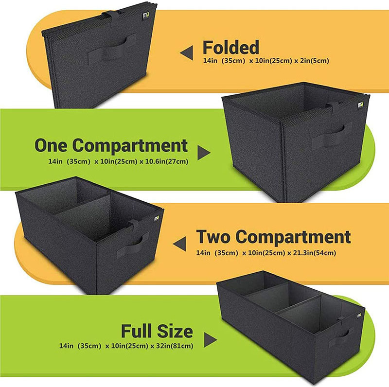 Organize all the clutters in car customized foldable boot organiser foldable auto car storage box trunk organizer