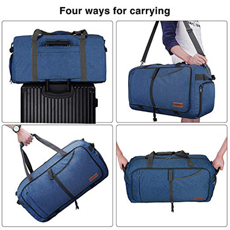 Large Foldable Waterproof Weekender Garment Private Label Base Travel Duffle Bag