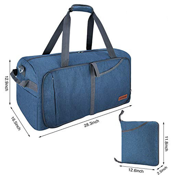 Large Foldable Waterproof Weekender Garment Private Label Base Travel Duffle Bag