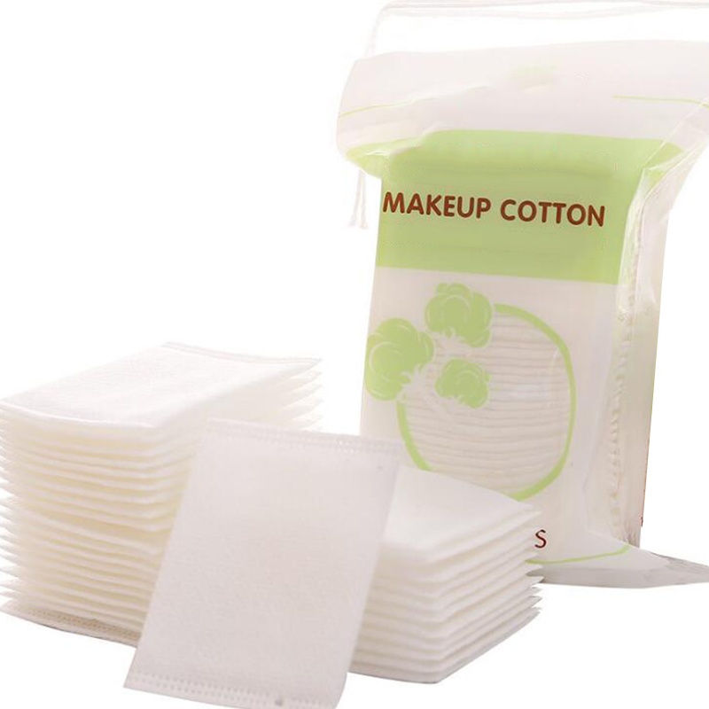 Natural biodegradable cosmetic makeup dry cotton wipes