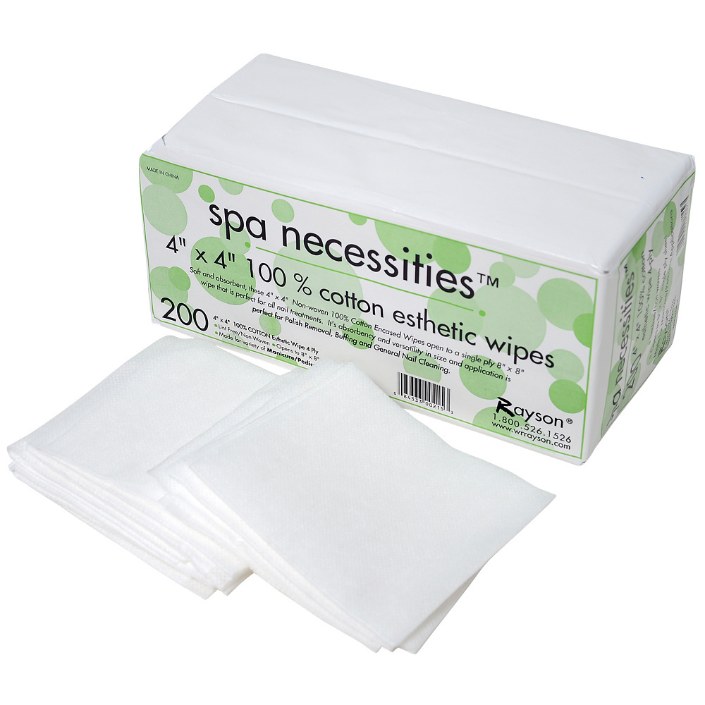 Natural biodegradable cosmetic makeup dry cotton wipes