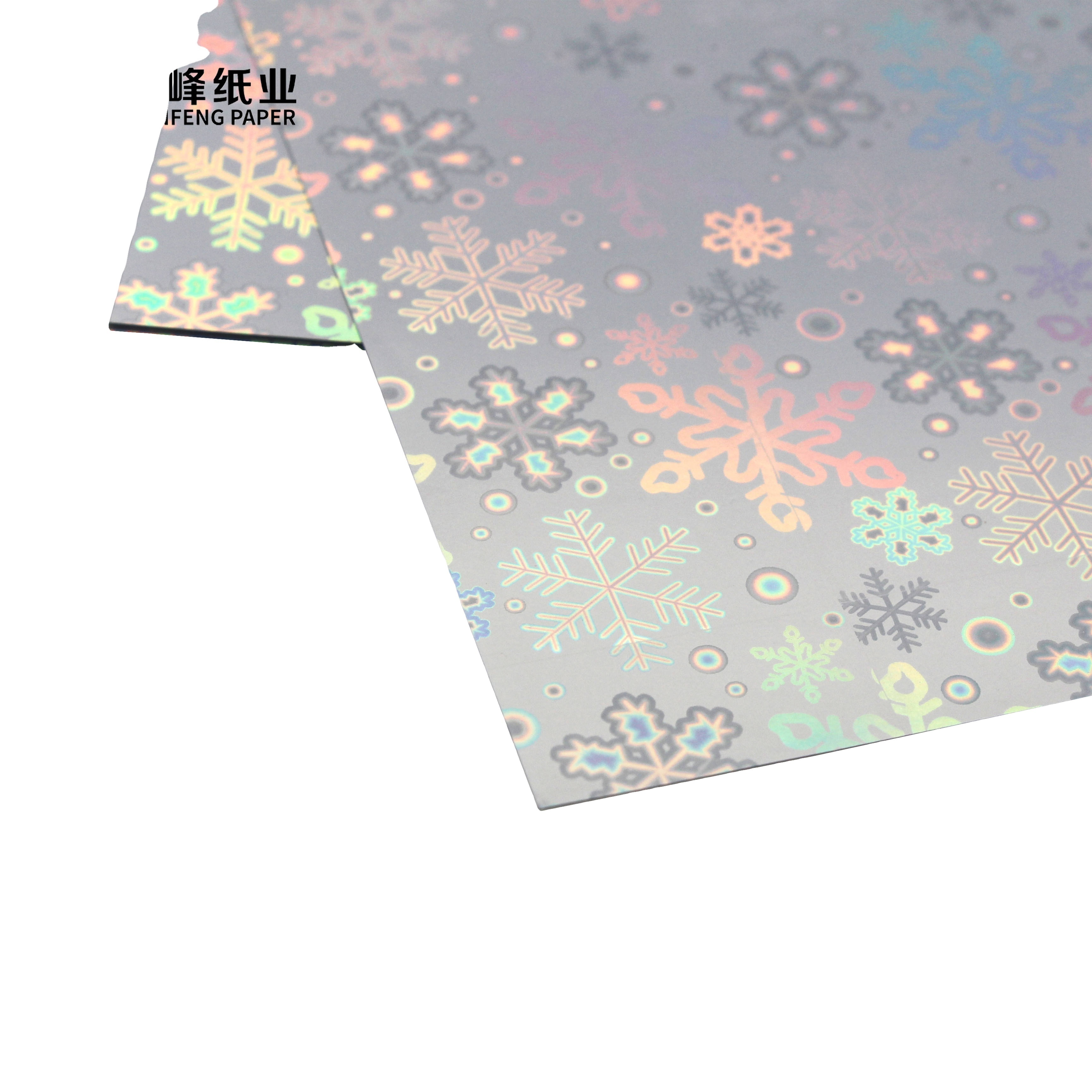 Inkjet PET Adhesive A4 Laser Transparent Snowflake Waterproof Rainbow Sticker Holographic Inkjet Adhesive Printing Paper