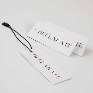 Custom Tags with Strings Writable Price Name Labels for Gift Jewelry Clothing and bags Small Paper Hang Tags