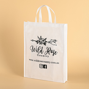 Customised Promotional Recyclable Polypropylene PP Laminated Tote Shopping Carry Non Woven Fabric Bag