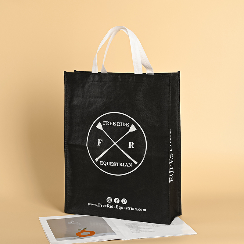 Customised Promotional Recyclable Polypropylene PP Laminated Tote Shopping Carry Non Woven Fabric Bag