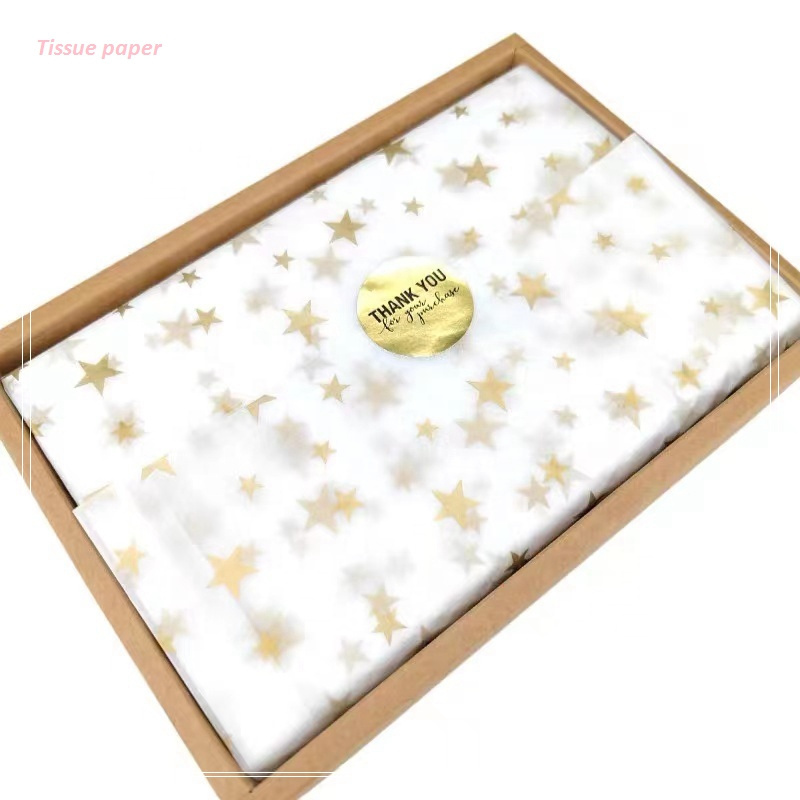 Wholesale Custom designed Wrapping Tissue Paper Packing Tissue Papers with stickers