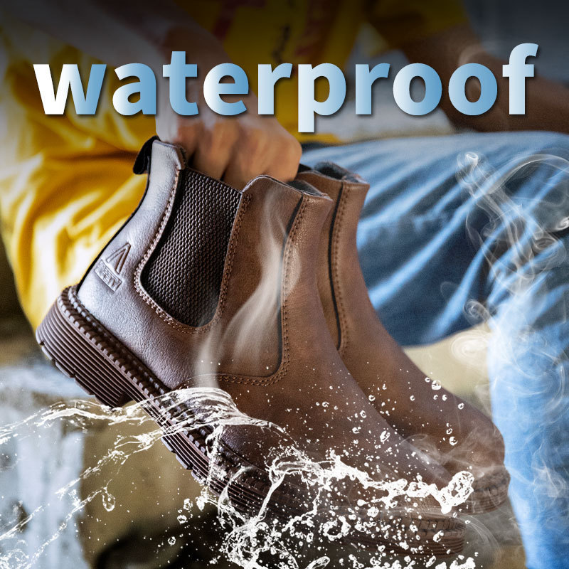 Waterproof Oil Proof Cat Heat Resistant Safety Boots For Men Safety Shoes Steel Toe