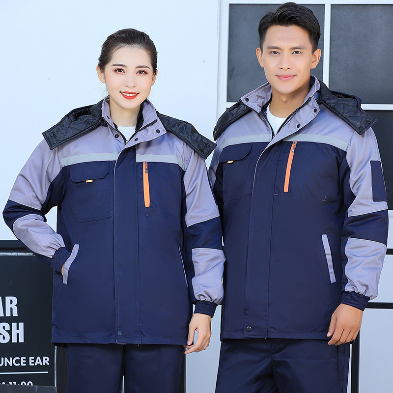 Wankang Winter Cotton Construction Work Wear Uniform Workwear Reflective Safety Clothes