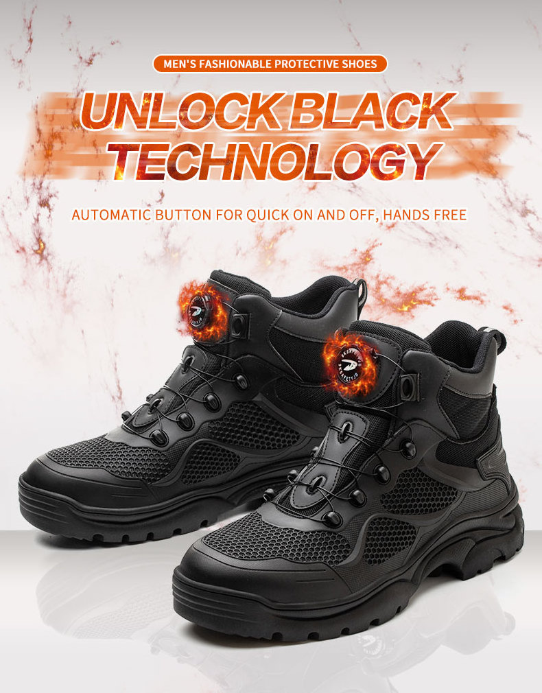 New Anti Impact Anti Static Breathable Safety Sneakers Men Shoes Work For Workers