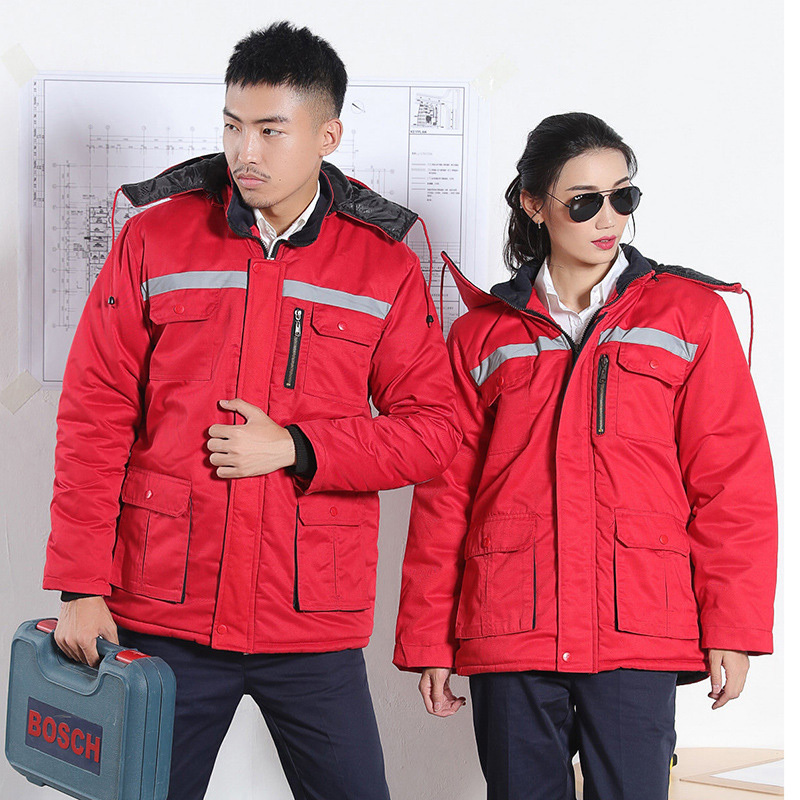 Wankang Winter Cotton Construction Work Wear Uniform Workwear Reflective Safety Clothes