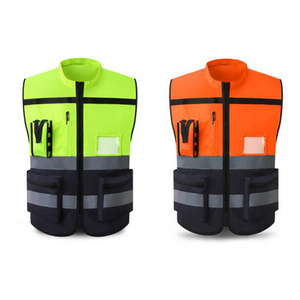 Working Construction Security Vests Reflective Jogging Safety Running Vest For Men