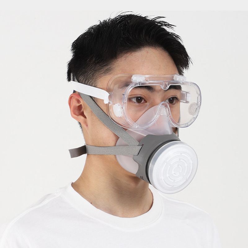 Factory Sales Single Valve Custom Silicon Chemical Respirator Mask For Painting