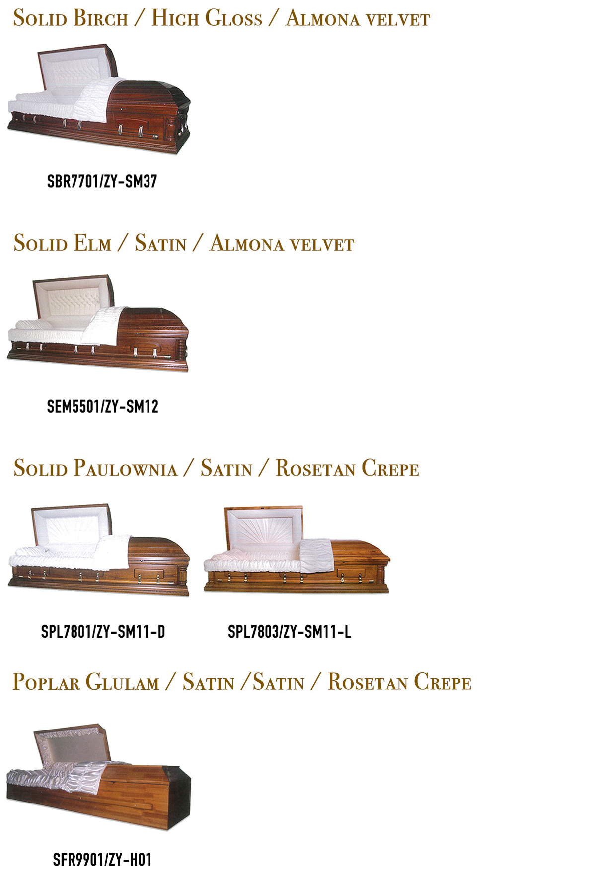 Newest Italy Style Christian  Solid Mahogany High Gloss Almond Velvet Wooden Coffin and Casket