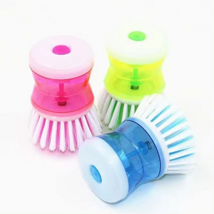 Fully Automatic Liquid Cleaner Palm Sponge Dishwasher Brush kitchen Soap Dispenser Brush