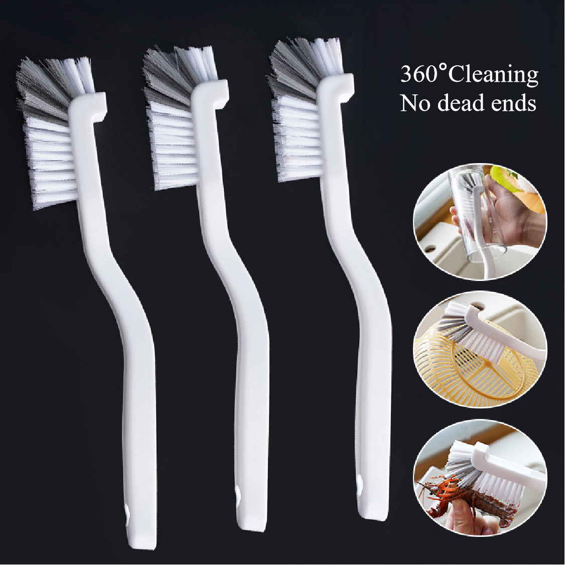 Multi-Purpose Long-Handled Cleaning Brush Cup and Wall Breaker Artifact Special Cup Washing Brush with No Dead Ends