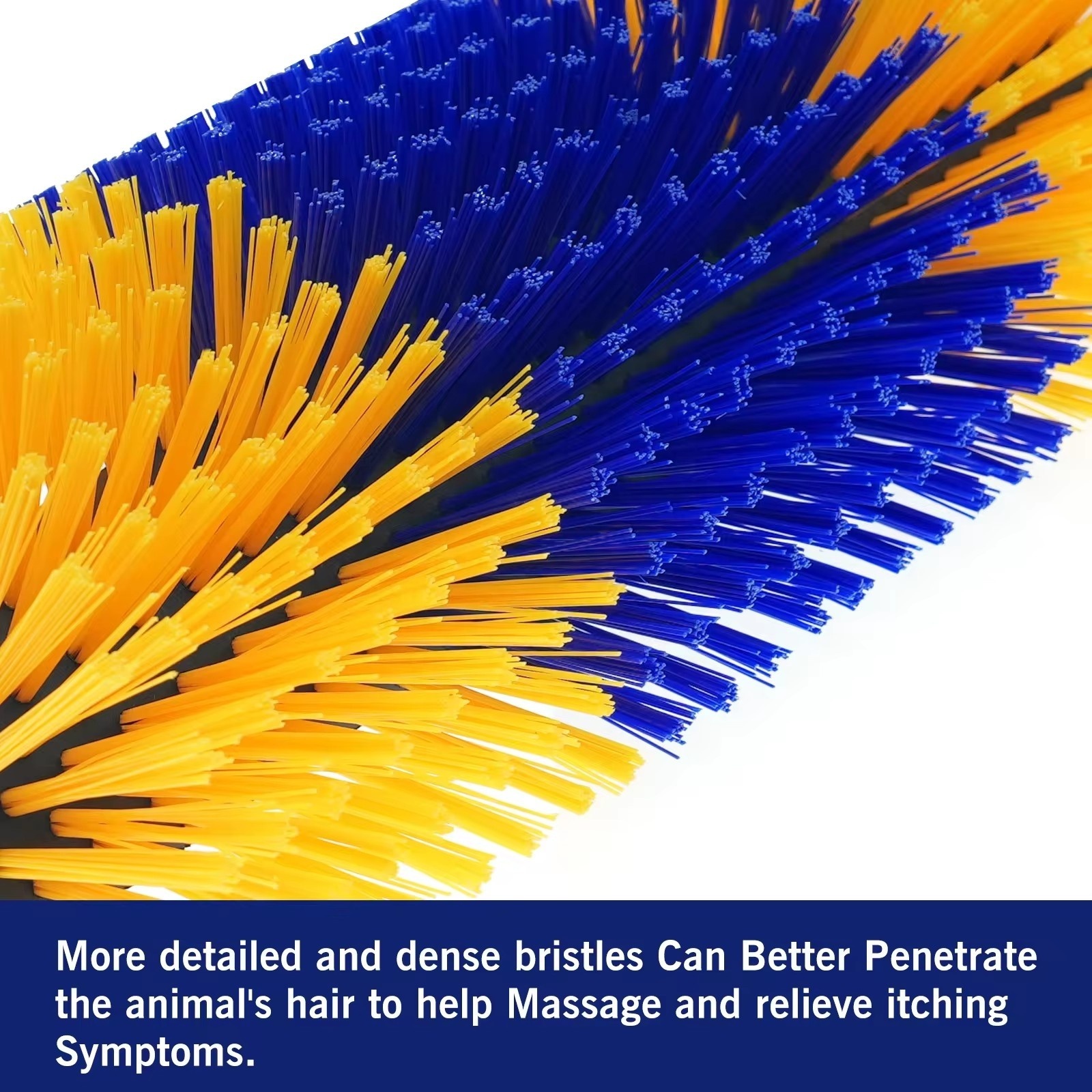 Popular PP Filaments Cow Body Massage Brush Synthetic Fiber Roller Brush Cylindrical Cow Brush Cattle Raising Equipment Cleaning