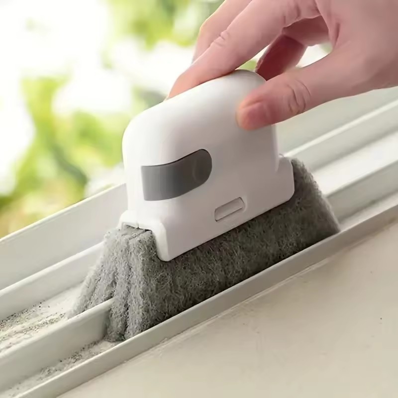 New 2-in-1 Groove Cleaning Tool Door Window Crevice Cleaning Brush Multi-Layer Window Blinds Gap Cleaning Brush