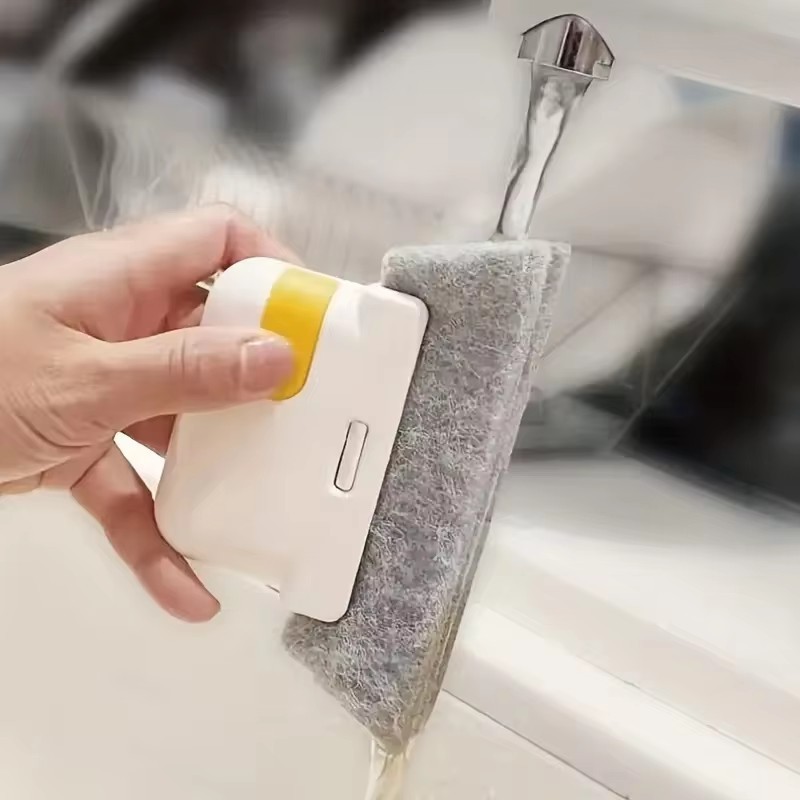 New 2-in-1 Groove Cleaning Tool Door Window Crevice Cleaning Brush Multi-Layer Window Blinds Gap Cleaning Brush