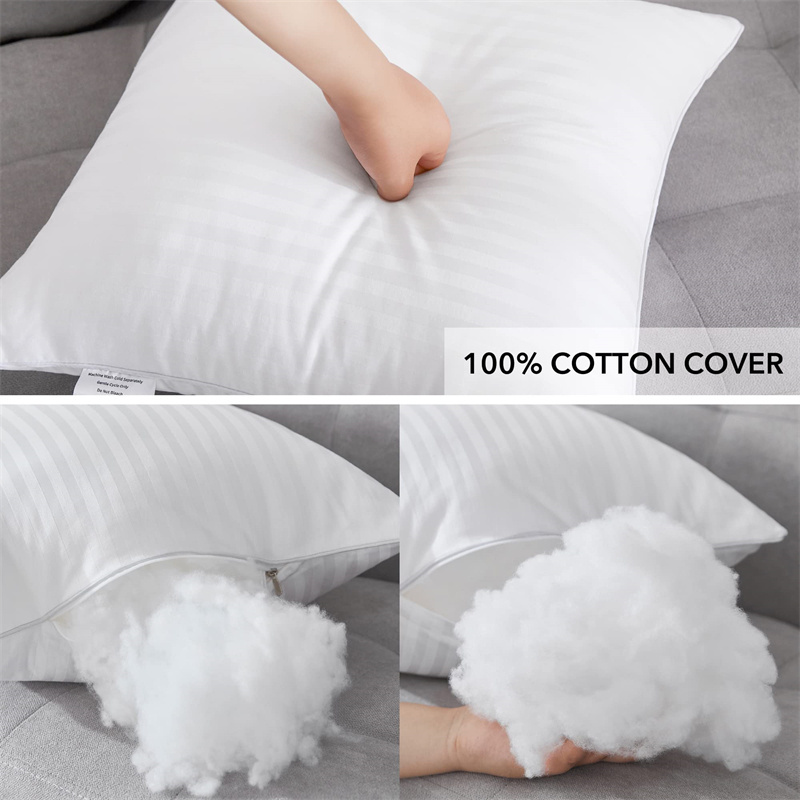 Cotton Fabric Square Pillow Inserts Down and Feather Decorative Throw Pillows Inserts 50*50cm