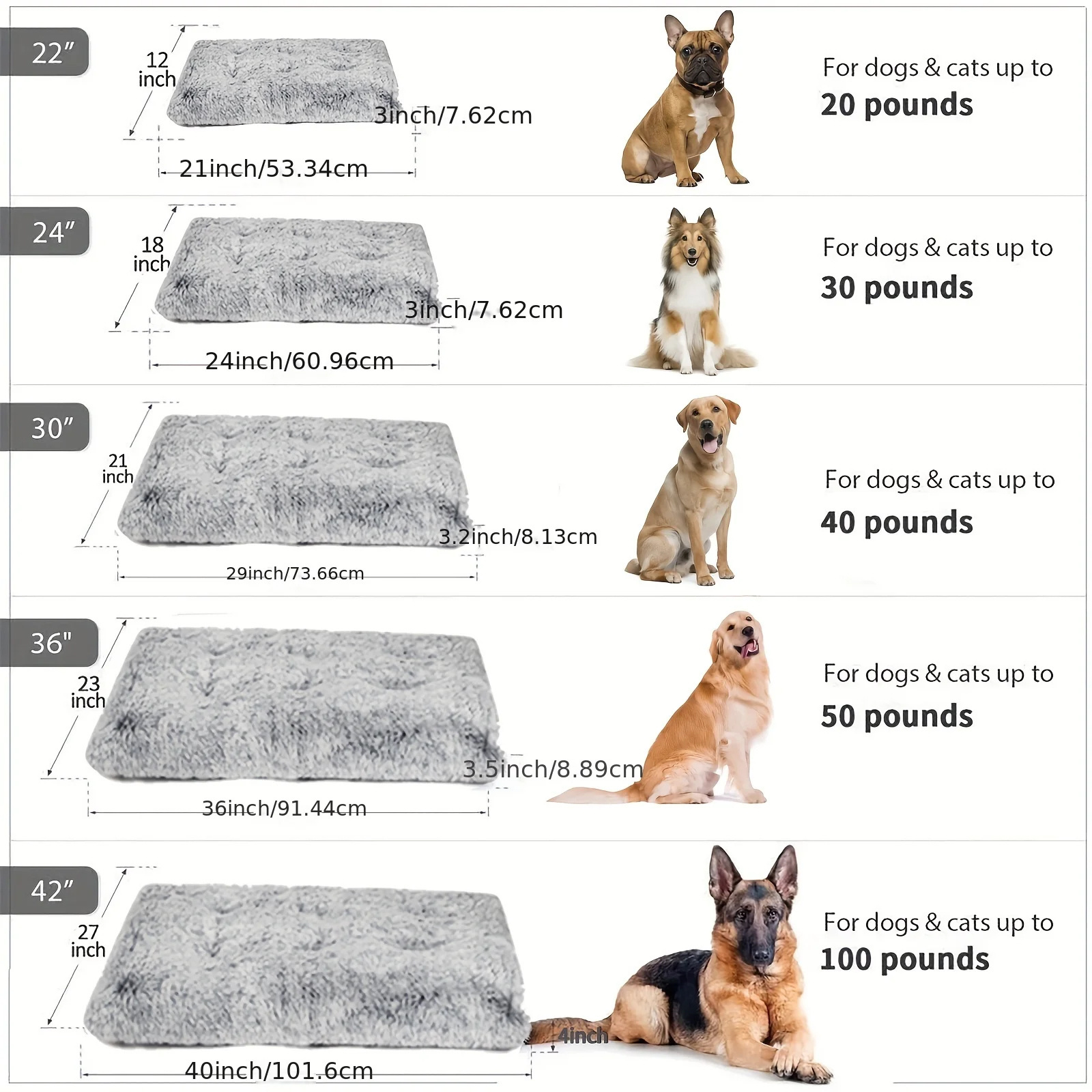 Hot Pet Product Memory Foam Orthopedic Pet Bed Luxury Plush XXL Size Extra Large Human Pet Dog Bed