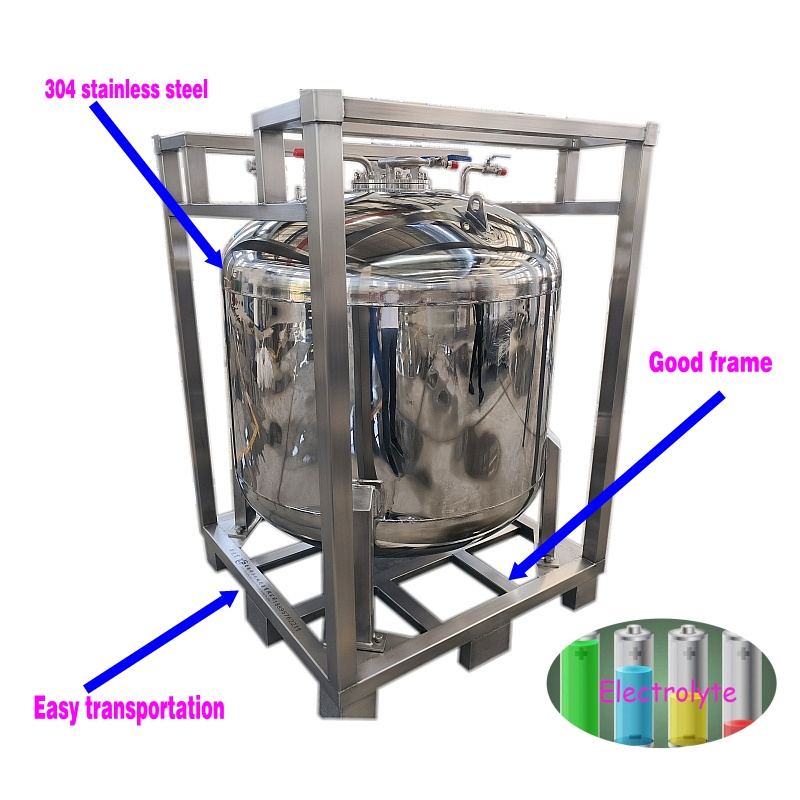 Hot selling Customized 20L-1000L Vertical Stainless Steel Electrolyte Tank