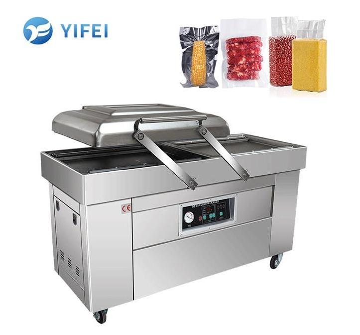 Crayfish Vacuum Packing Machine Double Chamber 60m3/h Vacuum Pump Commercial Vacuum Sealing Machine