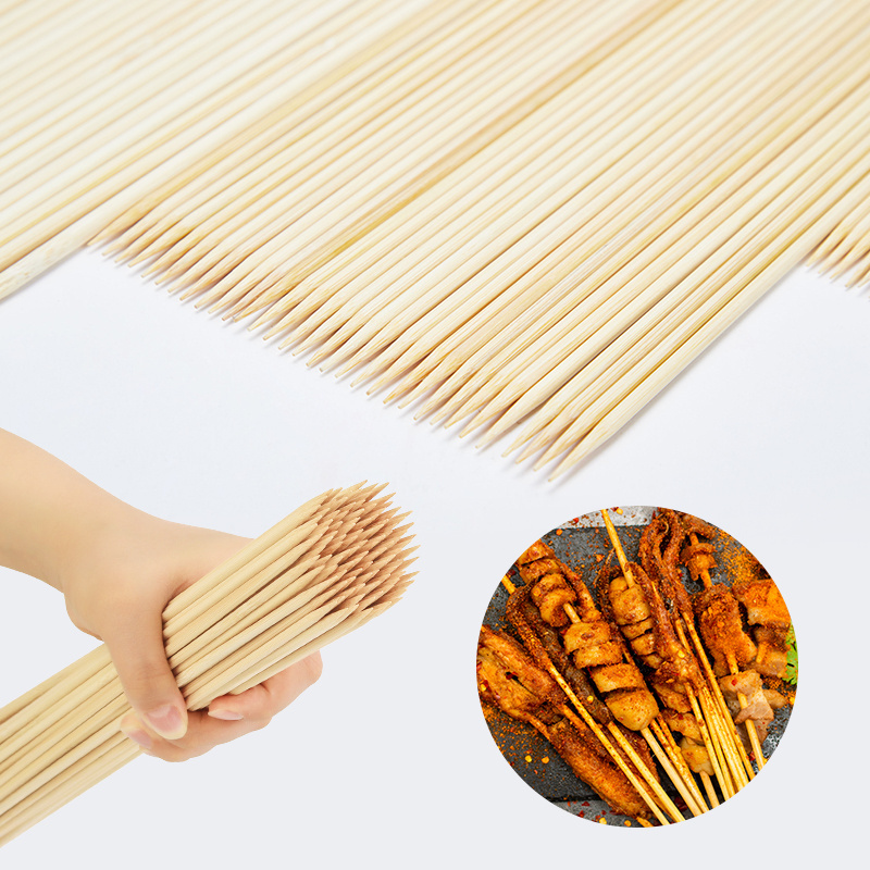 Eco Friendly Bamboo Skewers Disposables Skewers Bamboo Stick BBQ for Wholesale