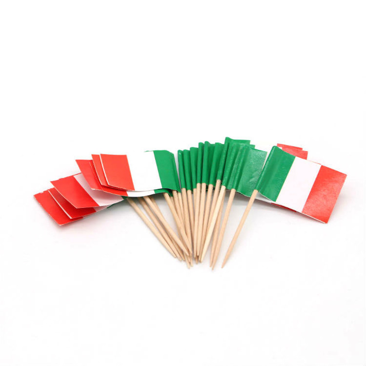 Disposable Party Paper Food Cheese Markers Sandwich Burger Toothpick Flag