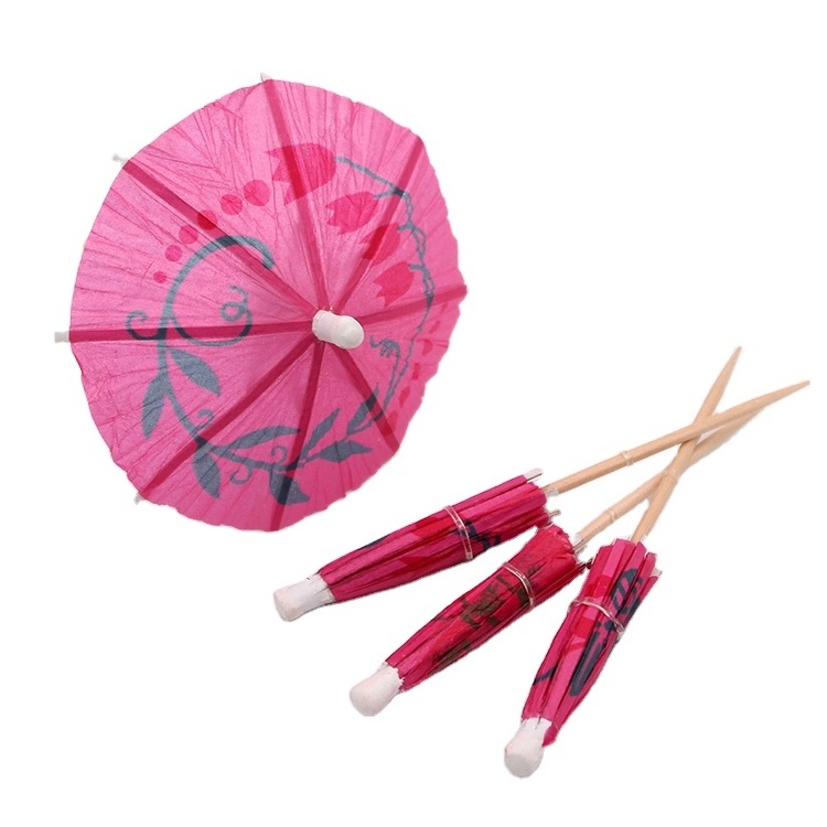 Drink umbrella pick parasol toothpick cocktail umbrella pick for food