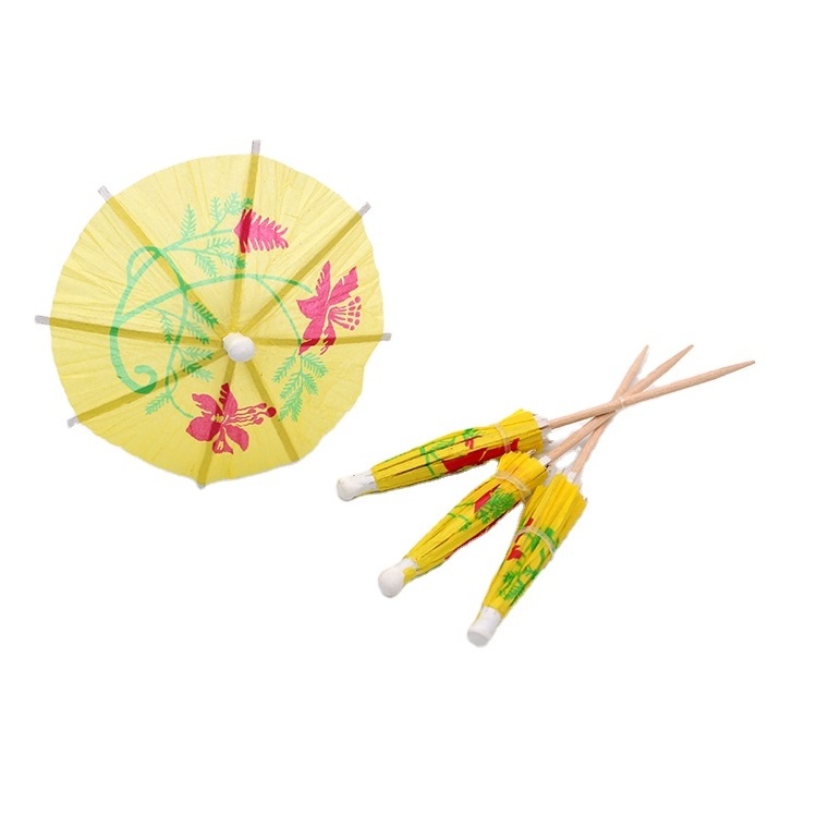 Drink umbrella pick parasol toothpick cocktail umbrella pick for food