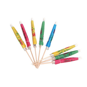 Factory Wholesale Umbrella Toothpick Decorative Cocktail Picks For Bar