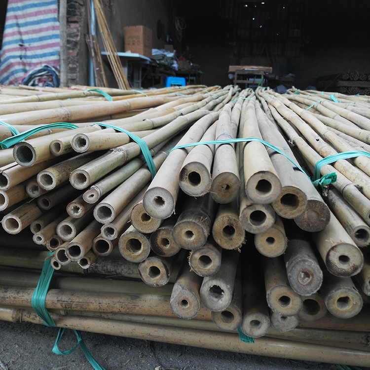 Factory custom bamboo stake bamboo poles cheap with plastic bag