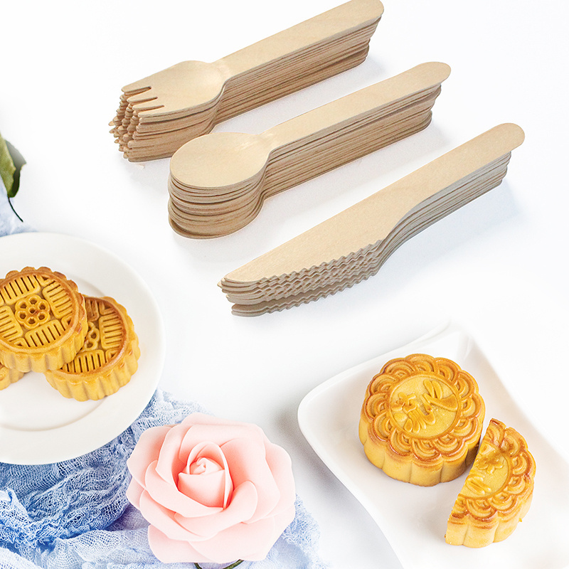 High Quality Eco Wooden Disposable Cutlery Set With Cheap Price