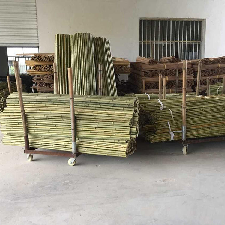 Factory custom bamboo stake bamboo poles cheap with plastic bag