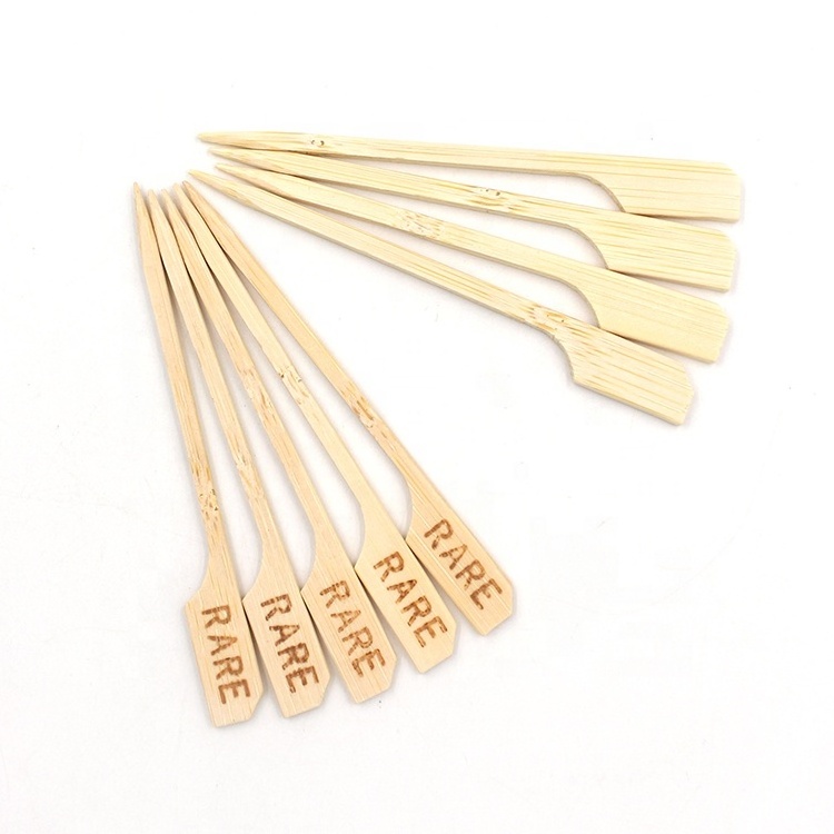 100% Natural Bamboo Disposable BBQ Gun Skewers with Wide End