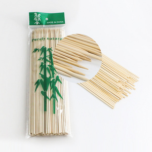 Eco Friendly Biodegradable Round Kebab Bbq Bamboo Sticks Bamboo Skewer