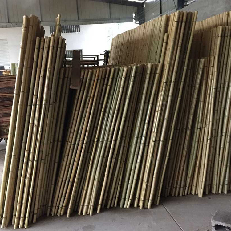 hot sale plastic bag packing 25 pcs natural moso bamboo pole