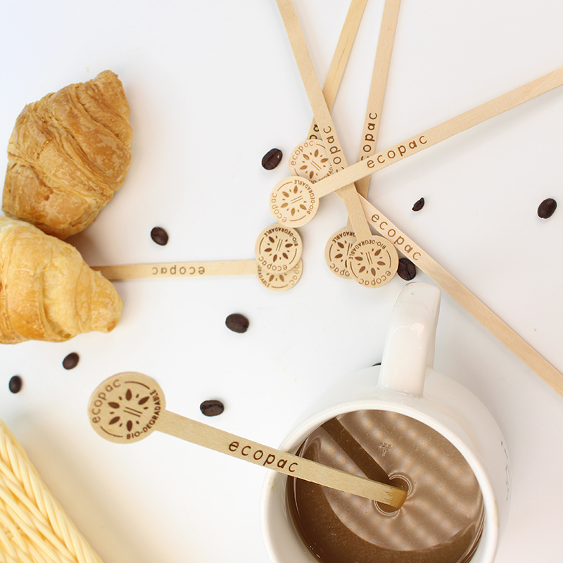 Disposable Hot Drink Vending Stirring Espresso Coffee Stick Wooden Stirrers for Automatic Vending Machines