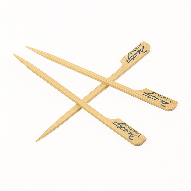 100% Natural Bamboo Disposable BBQ Gun Skewers with Wide End