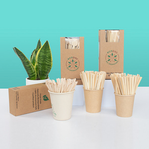 wooden /bamboo disposable stir sticks espresso stirrer coffee stir stick