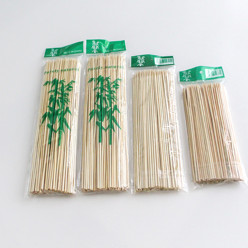 Eco Friendly Biodegradable Round Kebab Bbq Bamboo Sticks Bamboo Skewer