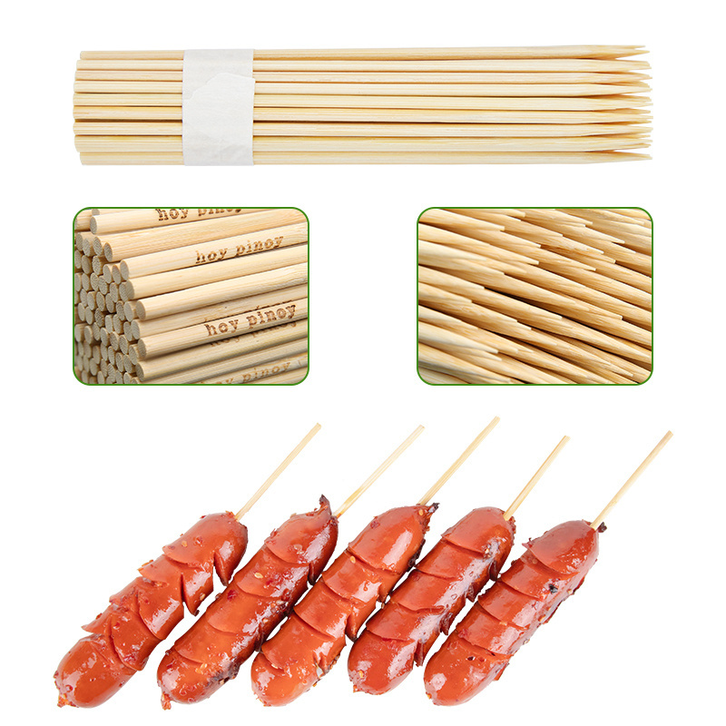 240mm HQ-bamboo Bbq Sticks Campfire Accessories Skewer Bamboo Best Selling