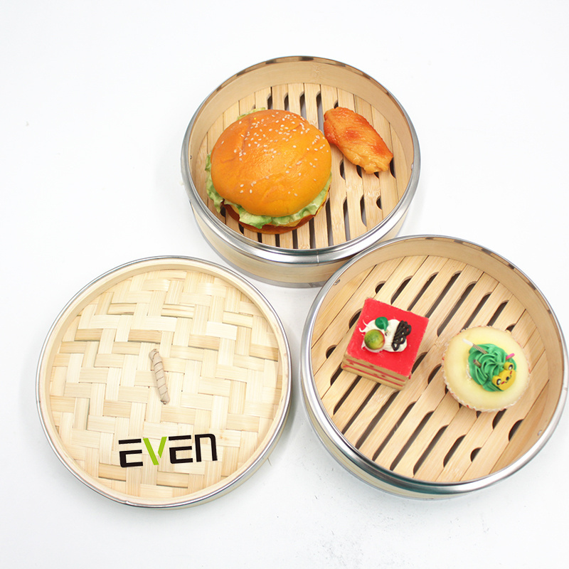 Custom logo mini food steamers mini bamboo steamer favors