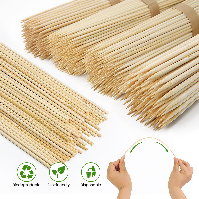 240mm HQ-bamboo Bbq Sticks Campfire Accessories Skewer Bamboo Best Selling